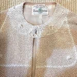 VINTAGE BEADED LAMBSWOOL SWEATER